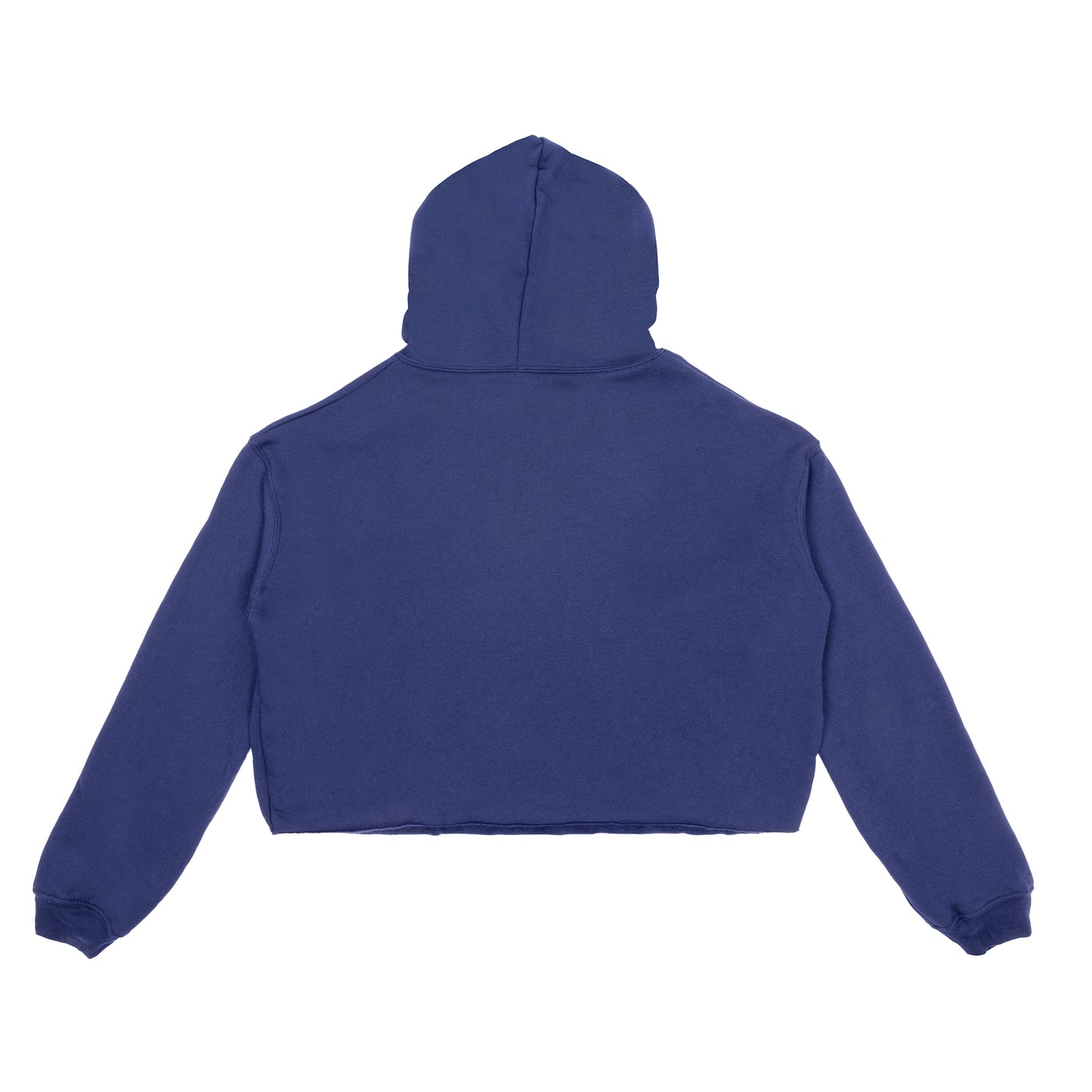 Woven Label Crop Hoodie
