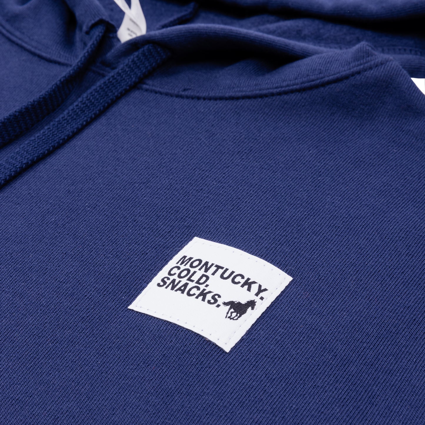 Woven Label Crop Hoodie