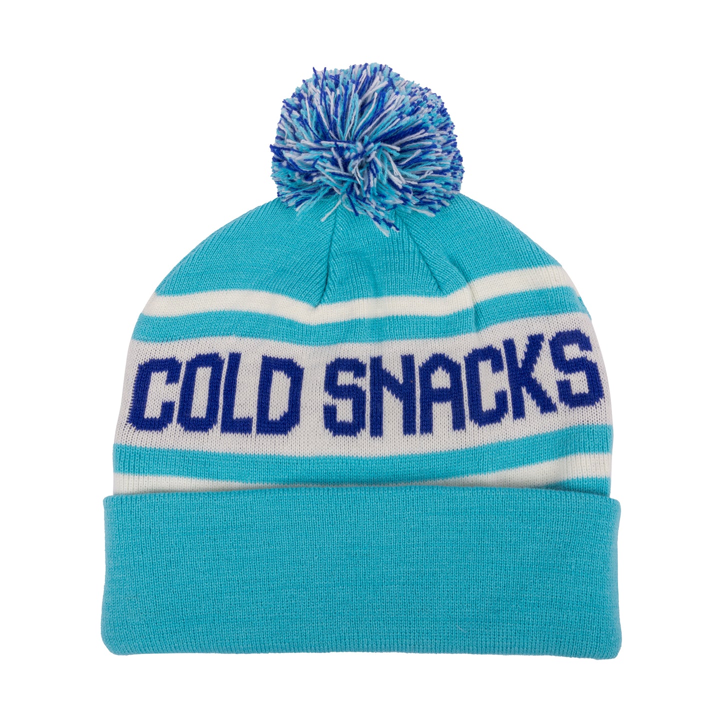 Ice Blue Pom Beanie
