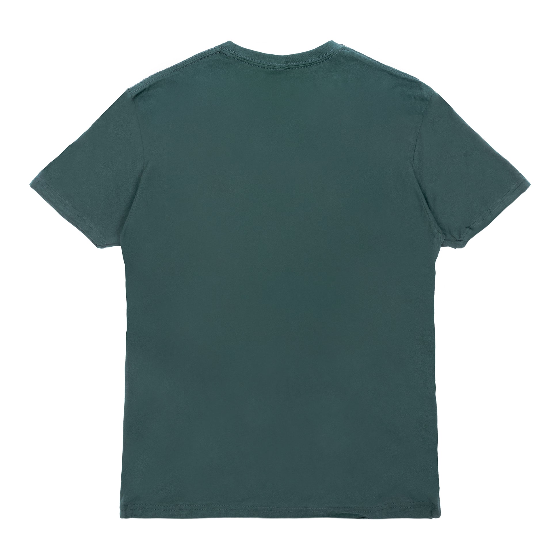 Green t-shirt on a white background