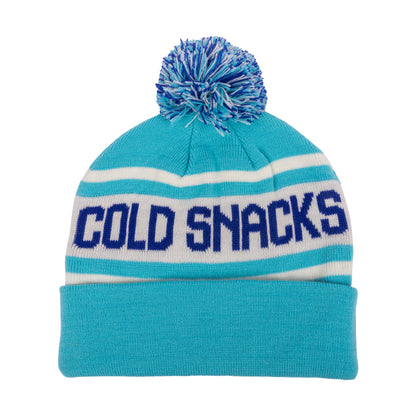 Ice Blue Pom Beanie